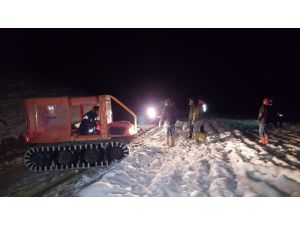 Burdur’da Karda Mahsur Kalan 8 İşçi Kurtarıldı