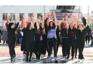 Kadına Şiddete Zumbalı Protesto