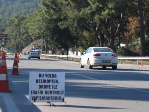 Jandarmadan Helikopterli Yol Uygulaması