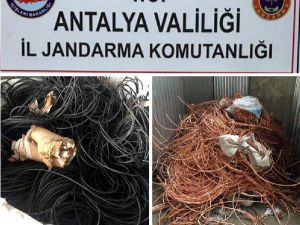 Jandarmadan Kablo Hırsızlarına Operasyon