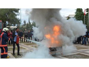 Meü’de Yangın Eğitimi Ve Tatbikatı