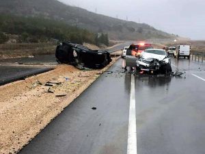 Kumluca’da 4 Araçlık Kaza: 1 Ölü, 7 Yaralı