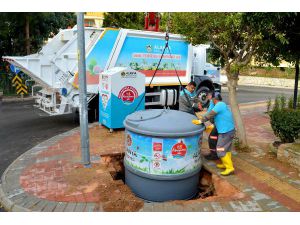 Alanya'da Yeraltı Çöp Konteynerleri Yaygınlaştırılıyor