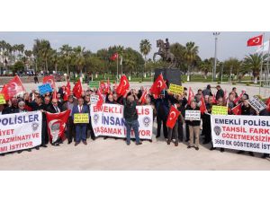 Mersin’de Emekli Polisler 3600 Ek Gösterge İstedi