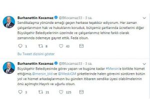 Mersin Büyükşehir Ve Meski Çalışanları Sendikalı Olabilecek