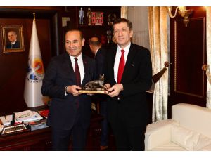 Bakan Selçuk’a “Bozkurt” Hediyesi