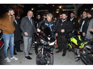 Başkanı Günaydın Motosikletçilerle Buluştu