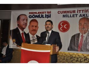 Çevre Ve Şehircilik Bakanı Murat Kurum; "Biz, Cumhur İttifakını Bu Ülkenin Bekası, Birliği, Beraberliği Üzerine Kurduk"