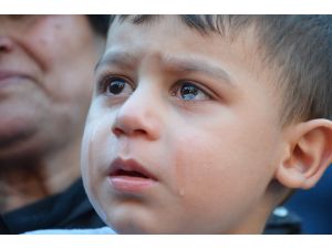 Küçük Emir’den Şehit Babaya Gözyaşı