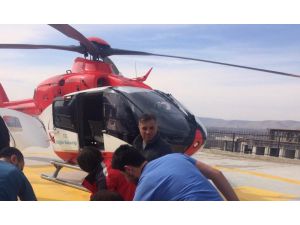 Beyninde Ödem Oluşan Hasta, Ambulans Helikopterle Sevk Edildi