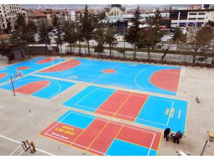 Özel İdare’den Okul Bahçesi Düzenlemeleri
