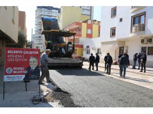 Erdemli’ye Beton Kaplama Yol