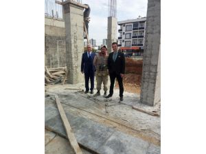 Kaymakam Gürçam, İnşaatı Devam Eden Okulları İnceledi