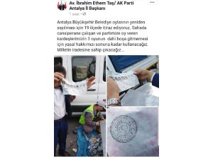 Ak Parti'den Antalya'da 19 İlçede İtiraz