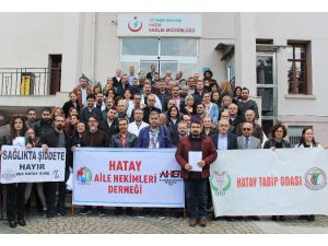 Hatay’da "Sağlıkta Şiddet" Protestosu