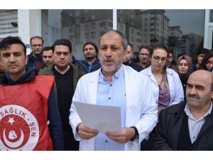İş Bırakan Hekimler Sağlıkta Şiddeti Kınadı