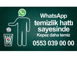 Kepez'den 'Whatsapp Temizlik Hattı'