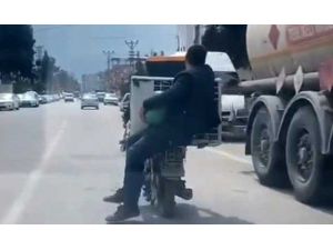 Koca Klimayı Motosikletle Taşıdılar