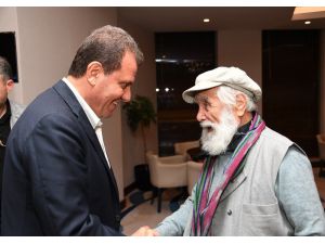 Başkan Seçer, Hattat, Ressam Ve Gazeteci Ethem Çalışkan İle Bir Araya Geldi