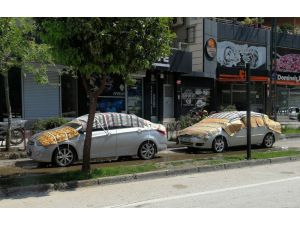 Adana’da Otomobillere Dolu Önlemi