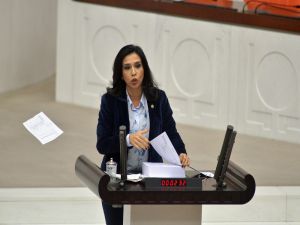 CHP İstanbul Milletvekili Gülay Yedekçi bütçe kitapçığının sayfalarını yırttı