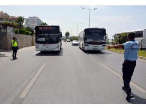 Alanya Toplu Ulaşım Araçları Denetlendi