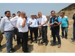 Vali Doğan, Samandağ-arsuz Arasında Yapımı Süren Yol Çalışmalarını İnceledi