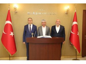Hatay Valisi Doğan’dan Mersin Valisi Su’ya Ziyaret