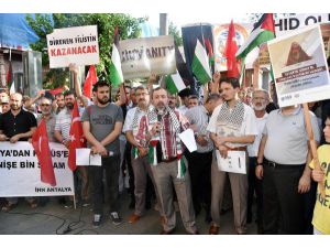 Antalya'da Mescid-i Aksa eylemi