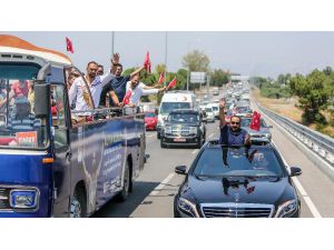 Kırkpınar Başpehlivanı Ali Gürbüz'e Coşkulu Karşılama