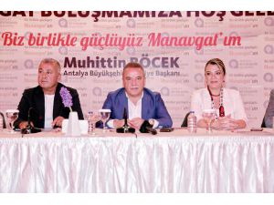 Başkan Böcek Manavgat'ı Ziyaret Etti