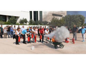 Konyaaltı Belediyesi Personeline Yangın Eğitimi