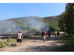 Idyros Antik Kenti'nde Yangın Korkuttu