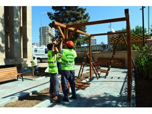 Büyükşehir Belediyesi’nden Cemevi Bahçesine Peyzaj Düzenlemesi