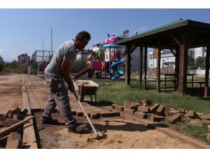 Kepez Belediyesinden park bakım çalışması