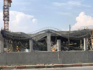 Tarsus’ta Hastane Ek Binası İnşaatında Çökme