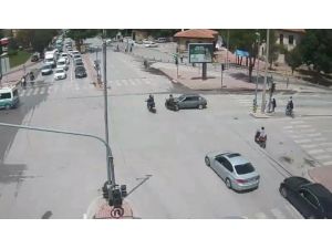 Konya’daki Kazalar Şehir Polis Kameralarında