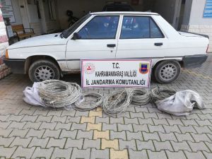 Kahramanmaraş’ta Kablo Hırsızı 3 Kişi Yakalandı