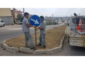 Büyükşehir’den Alanya’da levha çalışması