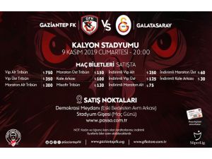 Gaziantep Fk-galatasaray Maçı Biletleri Satışta