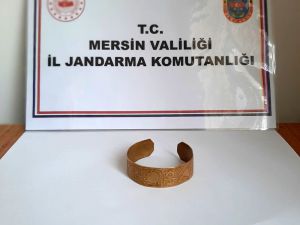 Mersin’de Antik Çağa Ait Altın Bilezik Ele Geçirildi