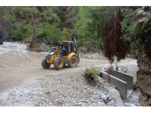 Kemer Beycik yoluna kış bakımı