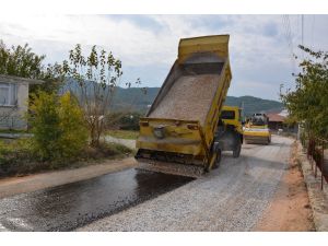 Alanya’da alt yapı sonrası asfalt