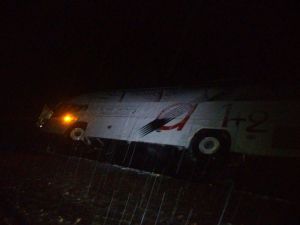 Konya’da Yolcu Otobüsü Devrildi: 9 Yaralı