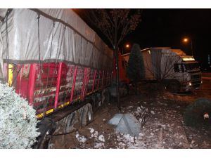 Gizli Buzlanmayla 2 Tır Refüje Çıktı: 1 Yaralı
