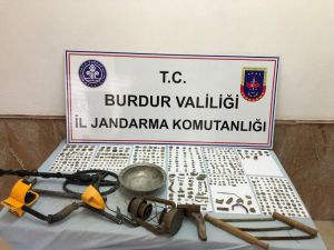 Burdur’da Roma Bizans Dönemine Ait Tarihi Eserler Ele Geçirildi