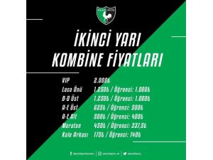 Denizlispor’da İkinci Yarı Kombine Bilet Fiyatları Açıklandı