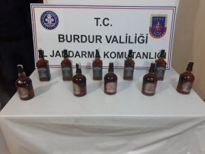 Burdur’da Kaçak İçki Operasyonu