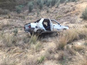Osmaniye’de Otomobil Uçuruma Yuvarlandı