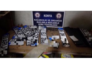 Konya’da Sahte Plaka Basan Kişilere Operasyon:2 Gözaltı